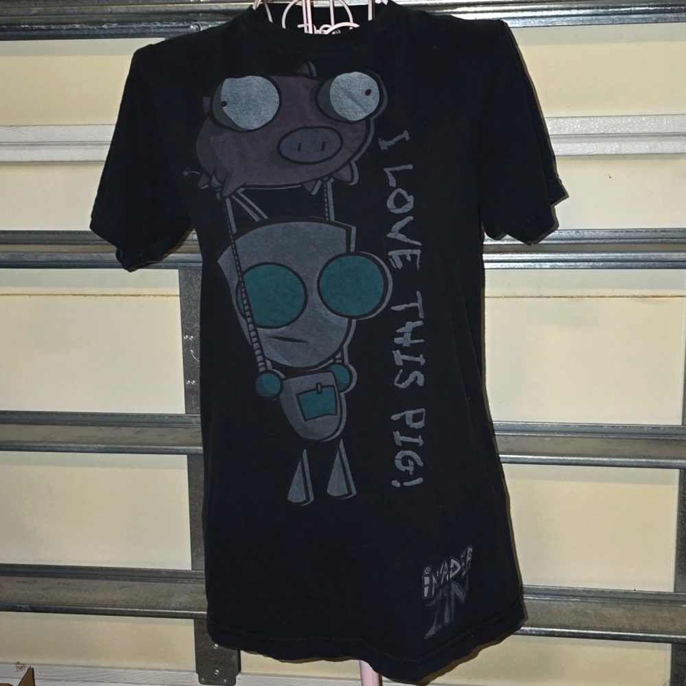 Invader Zim Gir Piggy Vintage T Shirt size S